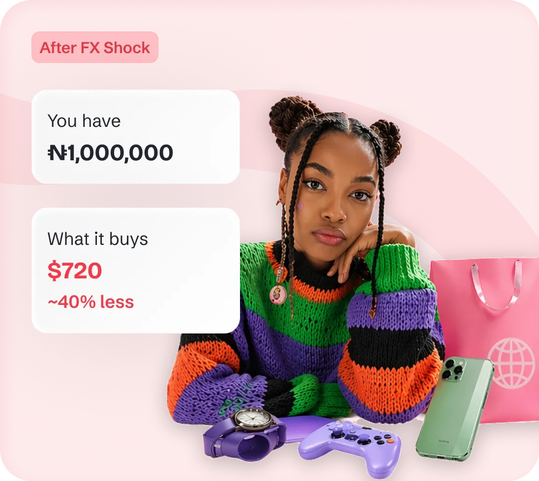 After FX shock: same ₦1,000,000 only buys $720, around 40% less