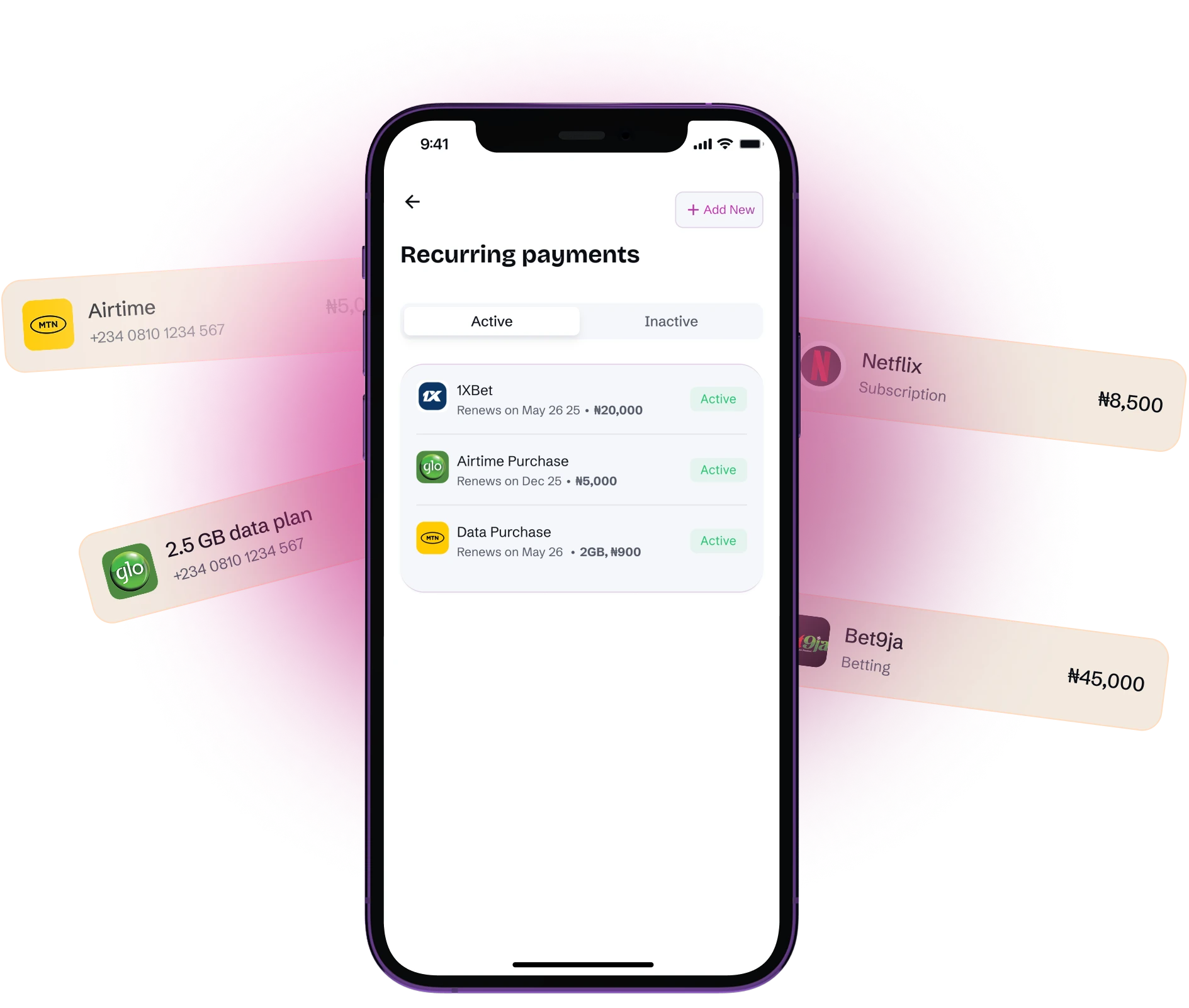 Spend feature on the Qash app